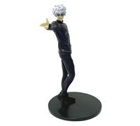 REOZIGN GetoSuguru, Figura GojoSatoru, Traje Negro De Pie 18cm/7.1inch PVC Personaje Cosplay Modelo Artesanía para los fanáticos del Anime Regalo (a)