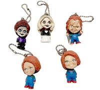 REOZIGN La novia de Chucky, Figura Chucky, Versión Q, 5 Piezas, Colgante, Acción 4 Cm, Hecho a mano, PVC, Decoración, Regalo Artesanal