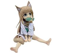 REOZIGN Tora Kinako, Figura Tora Kinako Sentado 14 Cm, hecha a mano, PVC, recuerdo de colección, para los fanáticos del anime.