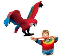 Rep Pals - Loro, Juguetes elásticos de Deluxebase. Réplicas de Animales súper elásticos Que parecen Reales. Ideales para niños y niñas