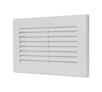 Repa Market 15 x 7,5 cm / 150 x 75 mm Rejilla de ventilación rectangular de plástico ABS blanco - Rejilla de ventilación para interior - Canal de ventilación, cubierta de conductos de aire - Rejilla