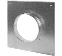 Repa Market Brida de conducto redonda de 5 pulgadas, placa de conector de ventilación de acero galvanizado, adaptador de montaje en pared o techo, para manguera de secadora y HVAC/retorno de aire