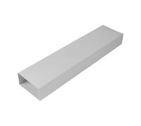 Repa Market Canal plano de 110 x 55 mm / 11 x 5,5 cm, rectangular, de plástico, 150 cm de largo, sistema de ventilación, conexión para calefacción, refrigeración, conducto de aire acondicionado