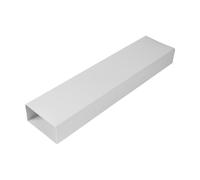 Repa Market Canal plano de 120 x 60 mm/12 x 6 cm, rectangular, de plástico, 100 cm de largo, sistema de ventilación, conexión para calefacción, refrigeración, conducto de aire acondicionado, conducto