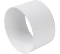 Repa Market Conector exterior de tubo redondo de 100 mm, accesorio para sistema de ventilación, pieza de conexión para sistemas de tubos redondos, brida hembra