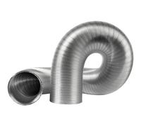 Repa Market Manguera de ventilación flexible de aluminio de 120 mm, 1,5 m, para secadora, campana extractora, ventilador, aire acondicionado, conducto de aire, manguera de drenaje