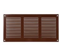 Repa Market marróne Cubierta de ventilación de aire resistente a los arañazos de 300 x 150 mm (dimensiones exteriores) - Cubierta de rejilla de acero galvanizado con pantalla de malla/pared
