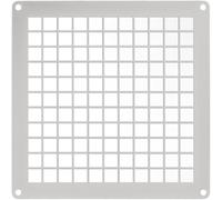 Repa Market Rejilla de ventilación rectangular de acero galvanizado blanco de 6 x 6 pulgadas para espacio de acceso - Protector de ventilación de entrada y salida - Malla de protección universal de