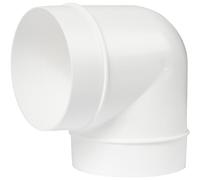 Repa Market Tubo de conducto de 100 mm, manguera de codo de 90 grados, conector de curva de tubo redondo de 100 mm