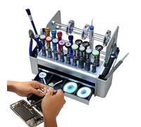 Repair Tool Box - Drawer Holes organizer, Screwdriver Cutter Tray,Separado Parts Case | Multi Slot PP Container, Indoor Home Studio Workshop Garage Maintenance Workbench Station Desk Tidy Hardware