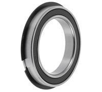 REPAIROCK 6910NR2RS Rodamientos De Bolas De Ranura Profunda 50x72x12mm P5 Doble Sello De Goma Rodamientos Lubricados 1 Pc Coche Scooter Patineta Rueda Universal Tono Plateado Negro