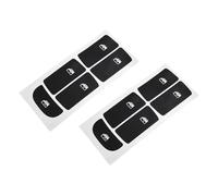 Reparación Botones Volante Compatible Con SAAB Para 9-3 2003-2012 Calcomanías De Botón Pegatinas De Reparación De Botones Reducción De Penetración De Luz Negra Diseño De Superposición Negra