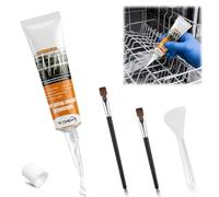 Reparación Cesta Lavavajillas, 50 ml Blanco | Revestimiento Antióxido Impermeable con Boquilla de Precisión y Espátula, Reparación de Cestas de Lavavajillas
