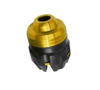 Reparación Copas de Choque de Horquilla Delantera, Protector Deslizante de Amortiguador, protección contra caídas antidesgaste, Apto for Motocicleta Exterior(Gold)