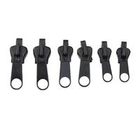 Reparación de cabezales de cremallera - 6 piezas de fijador de cremalleras de alta resistencia Accesorios para cabezales de cremallera de alta resistencia | Kit de reparación de deslizador de cremalle