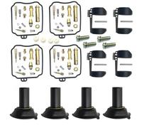 Reparación de carburadores Kit De Reparación Carburador Motocicleta Para YAMAHA XJN 600S Para Diversion XJ600S XJ600N XJ600 1996-2002 Con Flotador Émbolo Juego Piezas Carburador(Conjunto 1)