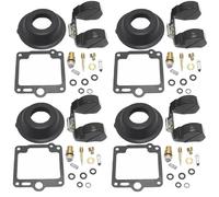 Reparación de carburadores Kit De Reparación Carburador Motocicleta Para Yamaha XJR1200 1994-1998 XJR 1200, Juego 4, Diafragma Émbolo Y Flotador Juego Piezas Carburador(CONJUNTO 1)
