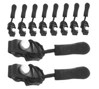 Reparación de cremalleras, kit de reparación de cremallera de fijación instantánea, 10 unidades, repuesto para corrector de cremallera, cambio deslizante, chaqueta, mochila, equipaje, saco de dormir