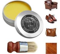 Reparación de cuero Evergloss, crema for cuero Evergloss con cepillo aplicador, ungüento y cepillo for muebles, ungüento for reparación de cuero y muebles Evergloss, reparación de muebles de cuero Eve