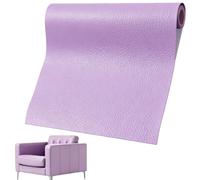Reparación De Cuero Parches, 60 x 137cm Parche De Reparación Autoadhesivo, Cuero Adhesivo para Tapizar, Parches para Reparación De Sofás, Asiento De Coche, Muebles (Morado Claro)