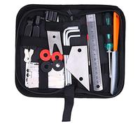 Reparación de guitarra de 20 piezas, juego de herramientas de guía, regla de archivo de acero sin acceso completo para