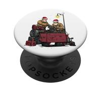Reparación de motor de taller divertido de Navidad de Santa Mechanic PopSockets PopGrip Adhesivo