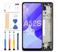 Reparación de Pantalla para Samsung Galaxy A52S 5G para Samsung A52S 5G Pantalla LCD A528 SM-A528B SM-A528B/DS Pantalla LCD táctil digitalizador Piezas de reparación con Marco (no Original)