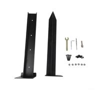 Reparación de postes de valla resistente, kit: para anclaje con tornillos de acero inoxidable, reparador de columnas, amplia compatibilidad, soporte de múltiples marcas