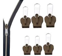 Reparación De Tirador De Cremallera,6 Piezas Desmontables Y Reutilizables Para Manualidades Y Costura,Recambio De Corredera De Cremallera - Para Abrigos Chaquetas Bolsas Mochilas Tiendas Equipaje