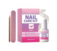 Reparación de uñas quebradas,fortalecedora con envoltura de seda y pegamento | Kit Para Hombres Y Mujeres De Arreglo De Roturas Con Pegamento, Y Envoltura De Seda - Para Uñas De Manos Y Pies, Uso En C