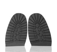 Reparación de zapatos Reemplazo de talón de goma, medias suelas de goma Reemplazo Protector de parte inferior de zapato Almohadillas para tacones (Black forefoot)