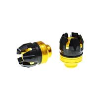 Reparación Marco Deslizante Crash Pad protección anticaída Apto for Motocicleta Exterior(Golden)