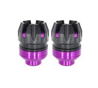 Reparación Protección de suspensión Delantera, Marco Deslizante, Protector contra caídas, Apto for Motocicleta, Scooter, Bicicleta eléctrica Exterior(2pcs Purple)