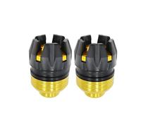 Reparación Protección de suspensión Delantera, Marco Deslizante, Protector contra caídas, Apto for Motocicleta, Scooter, Bicicleta eléctrica Exterior(2pcs Gold)