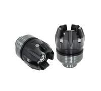 Reparación Protección de suspensión Delantera, Marco Deslizante, Protector contra caídas, Apto for Motocicleta, Scooter, Bicicleta eléctrica Exterior(2pcs Titanium Color)