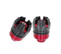 Reparación Protección de suspensión Delantera, Marco Deslizante, Protector contra caídas, Apto for Motocicleta, Scooter, Bicicleta eléctrica Exterior(2pcs Red)