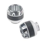 Reparación Protector anticaída Deslizante de Marco de Copa de protección de suspensión Delantera Apto for Motocicleta Scooter E-Bike Exterior(Pattern Silvery)