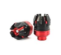 Reparación Protector anticaída Deslizante de Marco de Copa de protección de suspensión Delantera Apto for Motocicleta Scooter E-Bike Exterior(Red)