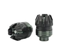 Reparación Protector de suspensión Delantera for Motocicleta, Deslizador de Marco de Copa, anticolisión, anticaída, Apto for Motocicleta Exterior(Titanium)