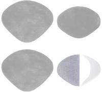 reparacion tacones zapatos Parche autoadhesivo con orificio for el talón for parte trasera de calzado deportivo, Kit, suave y duradero, 2 pares(Gray 1)