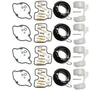 Reparaciones Carburador para VF750C Magna 1994-2003, Válvula Flotador, Diafragma Goma, Repuestos. Kit Completo reparacióncarb(Color 3)