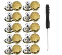 Reparaciones sin esfuerzo con 10 botones de metal para jeans de 17 mm NoSew para todos tus proyectos (G)