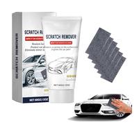 Reparador Arañazos Coche, Kit Reparación Arañazos Coche, Paño Nano Eliminador de Arañazoss Coches, Kit Reparación Pintura con 6x Paños Nano y Pasta de Pulido 60g, para Varios Tipos de Coches