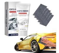 Reparador Arañazos Coche, Nano Paño para Quitar Arañazos de Coche, it Reparación Pintura con 5 x Paños Nano y Pasta de Pulido 50g, Adecuado para Varios Tipos de Coches y Colores