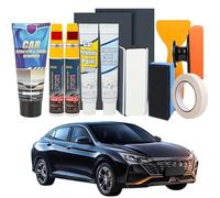 Reparador Arañazos Coche, Quita Arañazos Coche Pulimento Coche Arañazos para Reparación de Arañazos de Pintura Arañazos de Ramitas Arañazos de Clavos Oxidación por Desgaste (Rojo puro + Rojo perla)