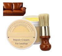 Reparadora De Cuero - Salve Para Muebles | Kit De Reparación De Cuero, Acondicionador De Acción Rápida De 227 G Con Cepillo Para Restauración De Superficies Agrietadas, Bálsamo Para Tapicería, R