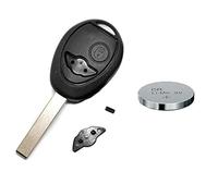 REPARAR el kit de reparación de la carcasa del mando a distancia de la llave del coche 2 botones en blanco + pila CR2032 para MINI