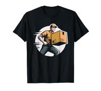 Repartidor De Paquetes Camion Reparto Furgoneta Mensajero Camiseta
