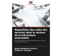 Répartition des coûts des services dans le secteur de la mécanique automobile: Services de géométrie, d'équilibrage des roues et de changement de pneus