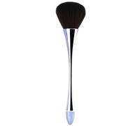 Repaso de maquillaje en polvo: brocha de maquillaje para colorete con cintura delgada, brocha para base en polvo, cepillos de uñas, herramienta de maquillaje facial para una cobertura completa y un